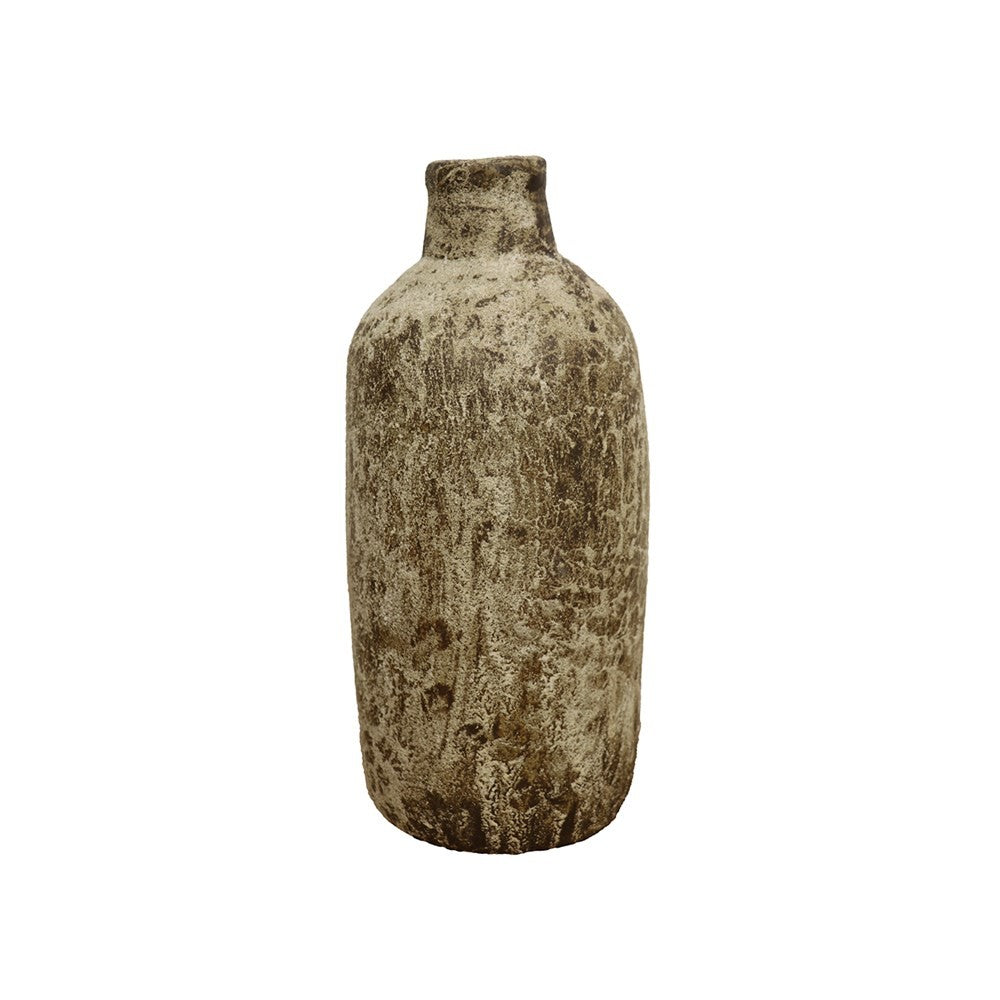 Earthenware Bottle Vessel - Aged Natural