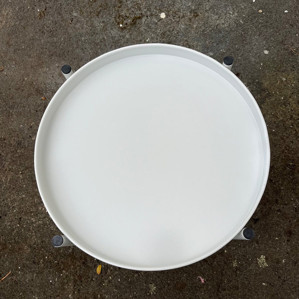 Sofia Round Side Table - White