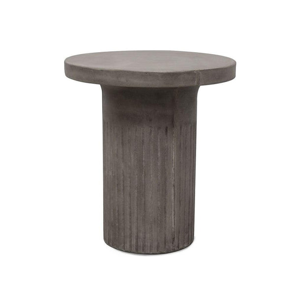Roma Concrete Side Table - Grey - Humble & Grand Homestore
