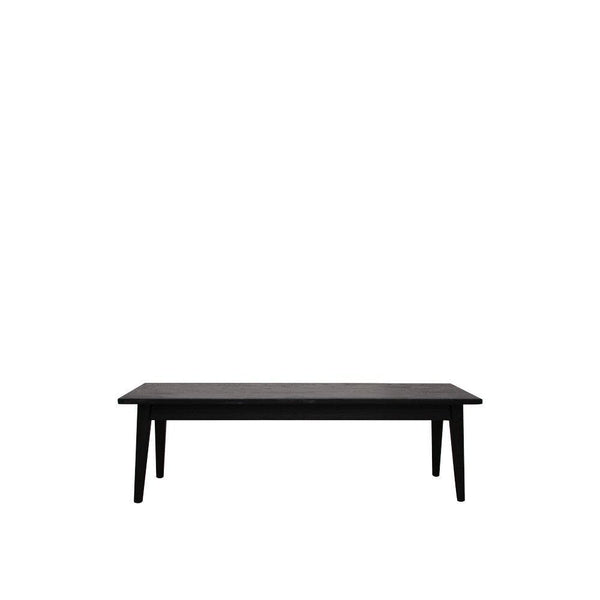 Vaasa Matte Black Bench - 150cm - Humble & Grand Homestore