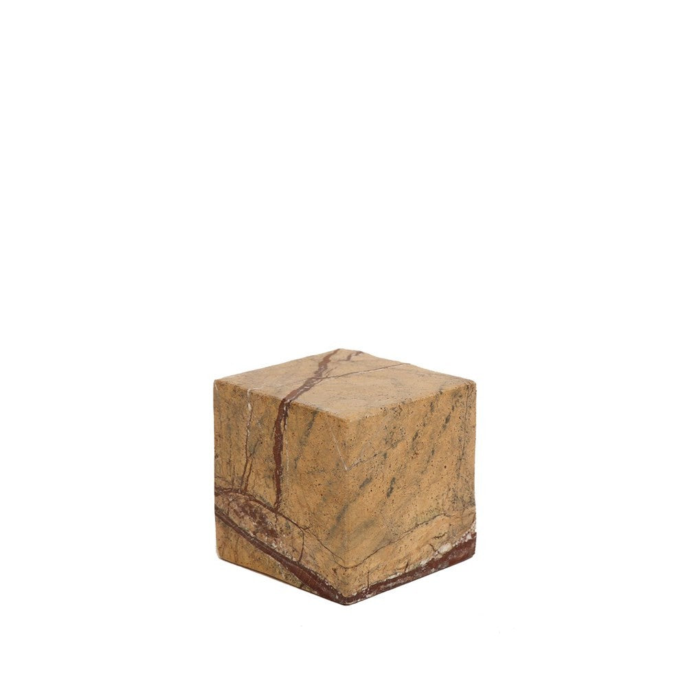 Marble Object Cube - Pink Taupe