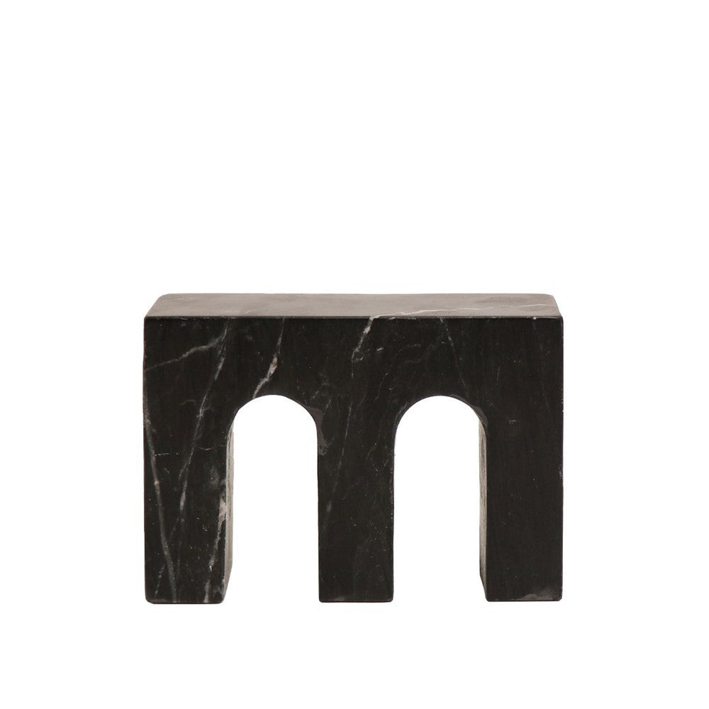 Marble Object Double Arch - Black