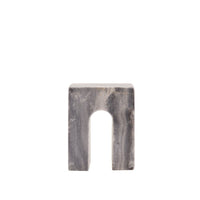 Marble Object Single Arch - Grey