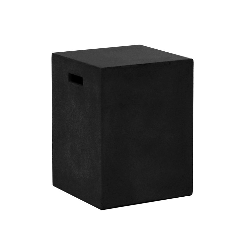 Concrete Rectangle Side Table / Stool - Black