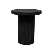 Roma Concrete Side Table - Black