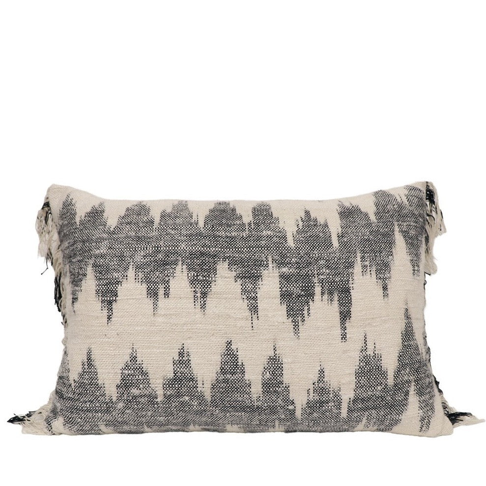 Demi Rectangle Cushion - Natural/Grey