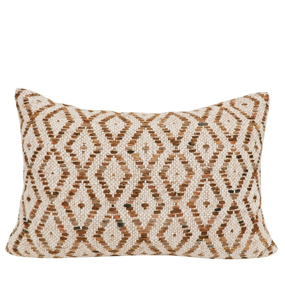 Rhea Rectangle Cushion - Cream/Bronze