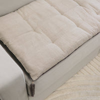 Reversible Sofa Topper - Natural / Grey Brown