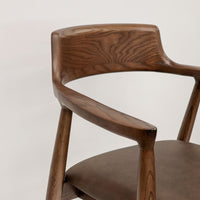 Ealing Dining Chair - Brown Leather