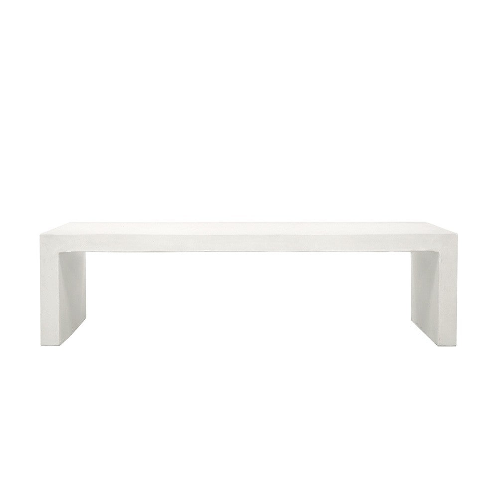 Palma Long Bench - White