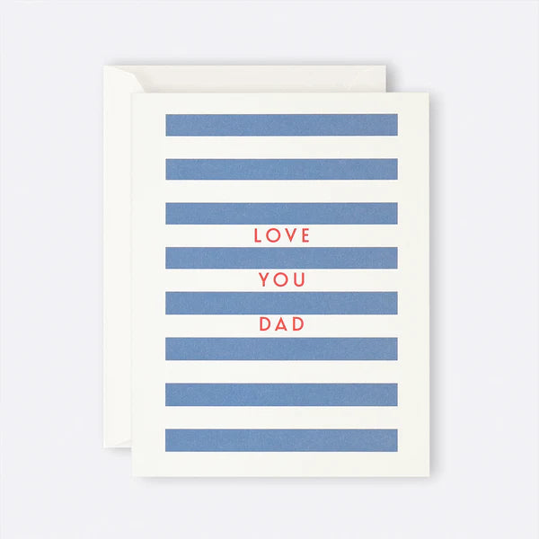 Card - Love You Dad Stripes