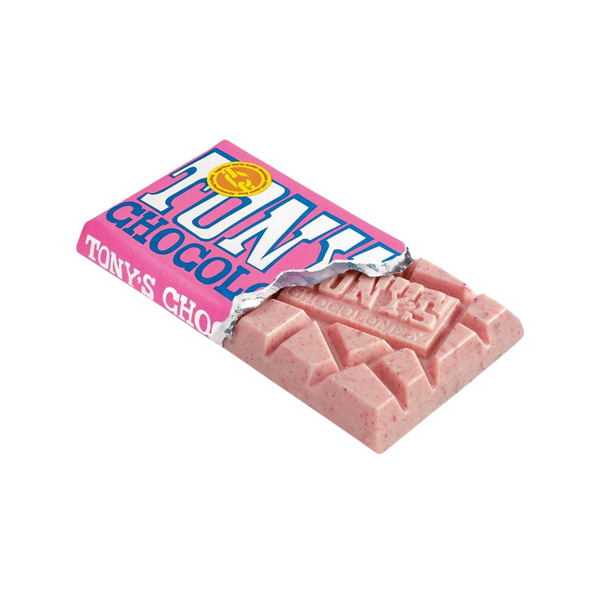 Tonys's Chocolonely White Chocolate Raspberry Popping Candy