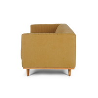 Art Deco 3 Seater Sofa - Honey Gold