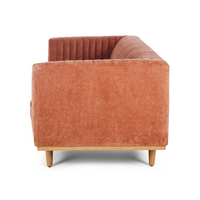 Art Deco 3 Seater Sofa - Amber Rose
