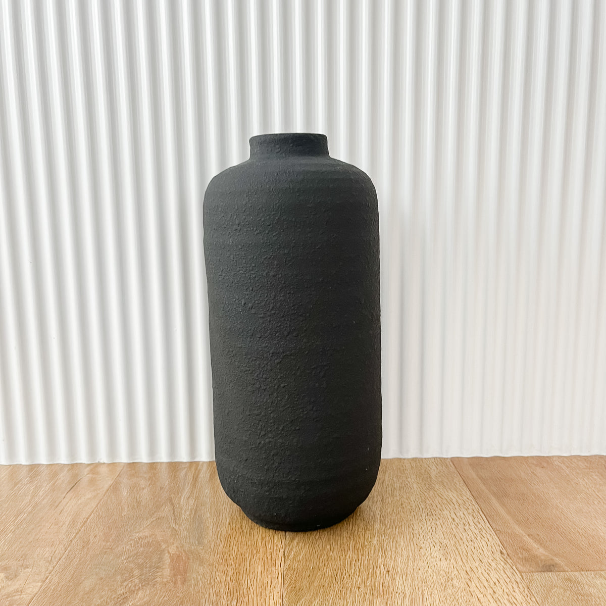 Ruben Modern Black Vase - Small