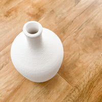 Irina White Bottle Vase - Small