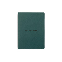 Get Shit Done Minimal Notebook - A5 - Soft Cover - Teal