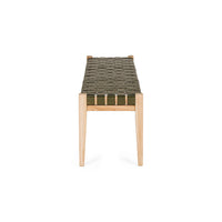 Indo Woven Bench Seat - Olive