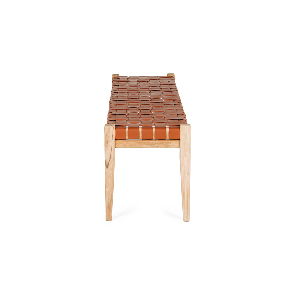 Indo Woven Bench Seat - Tan