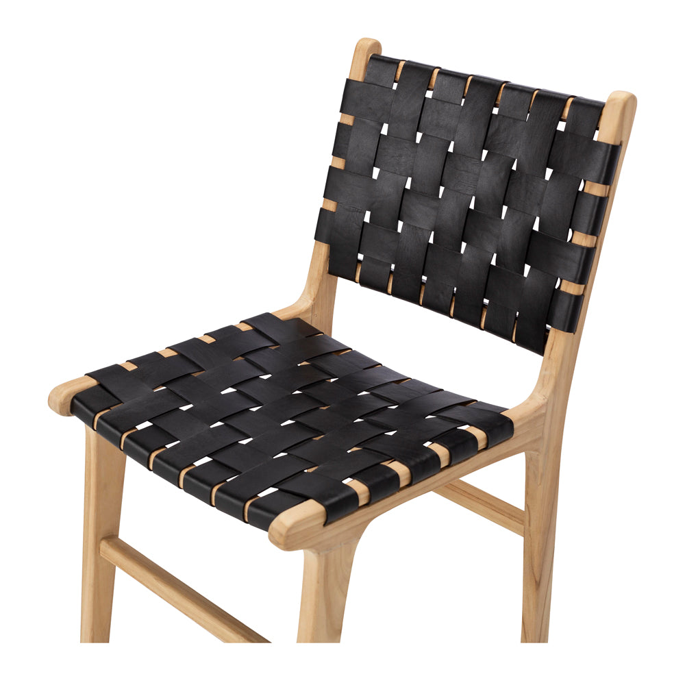 Indo Woven Dining Chair - Black