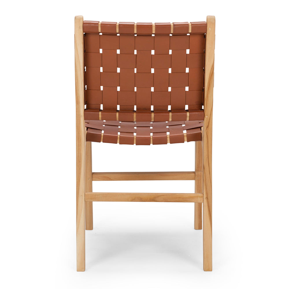 Indo Woven Dining Chair - Tan