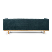 Art Deco 3 Seater Sofa - Blue Strata
