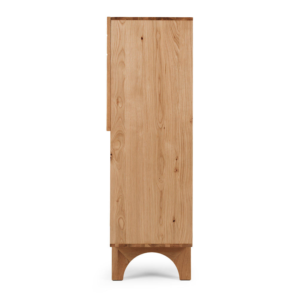 Etch Highboard Display - Oak