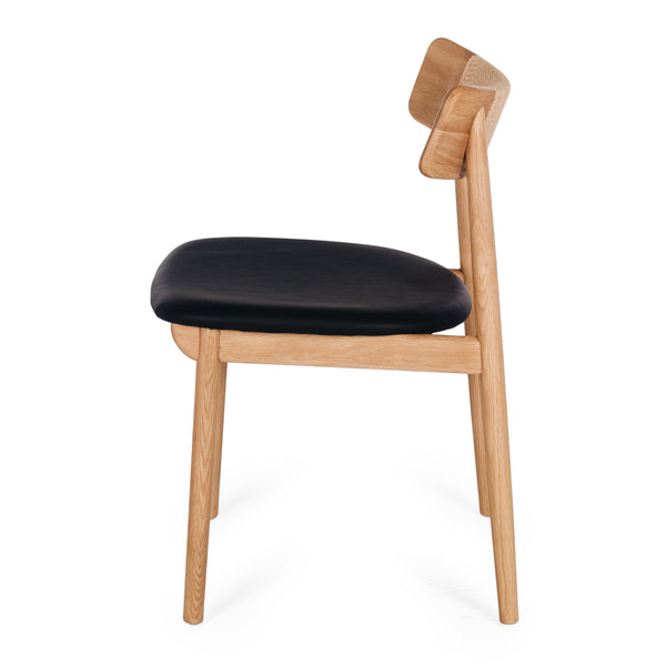 Niles Dining Chair - Oak Black Seat