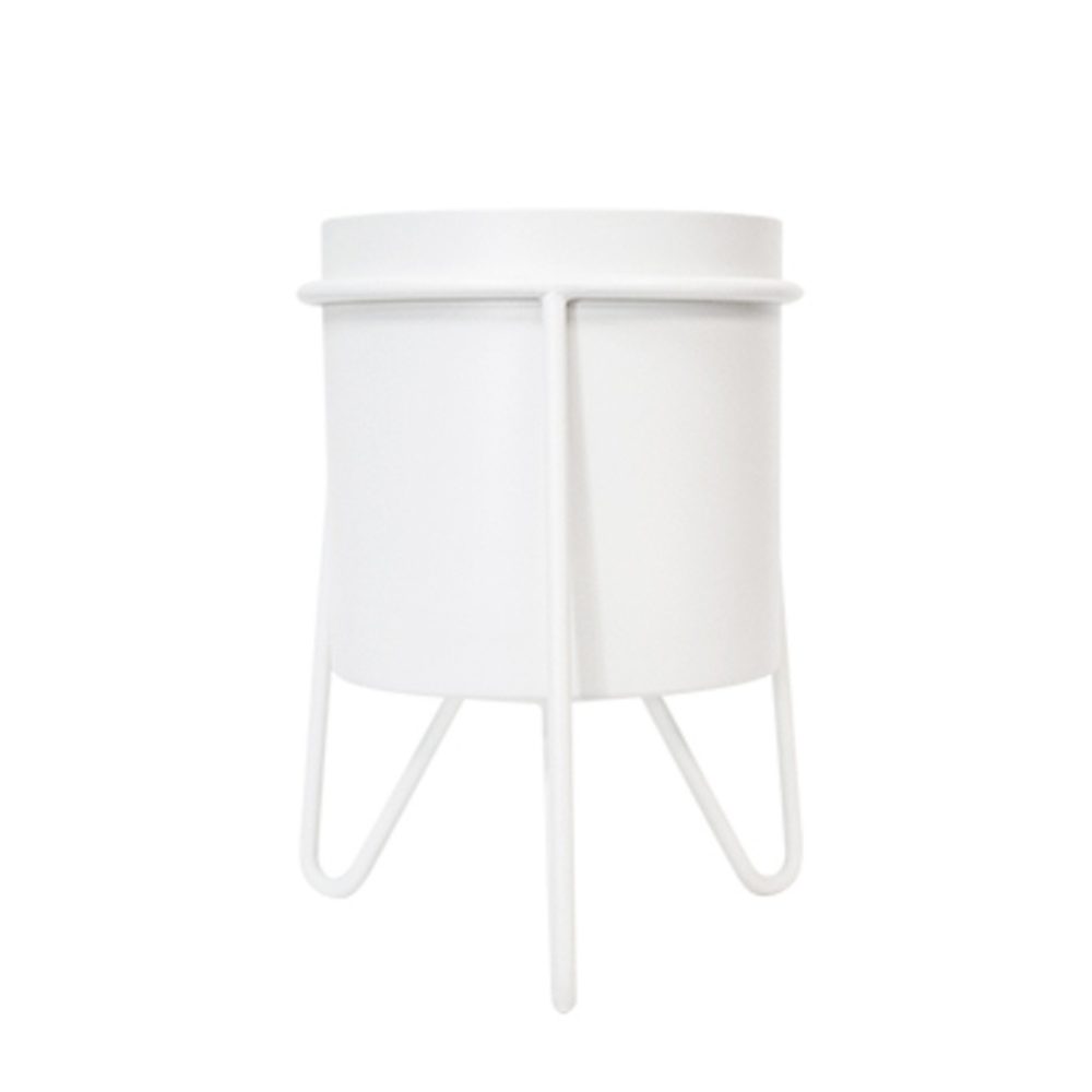Luca Planter on Stand - White