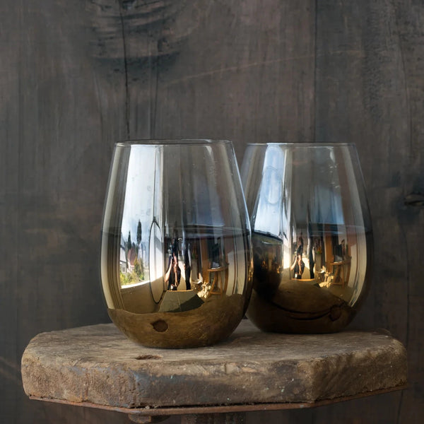 Cariso Gold Stemless Glasses - Set of 4