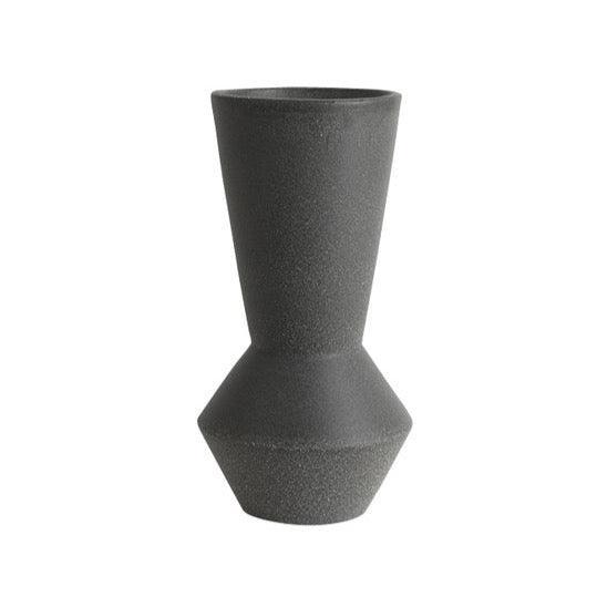Angle Ceramic Vase - Black - Humble & Grand Homestore