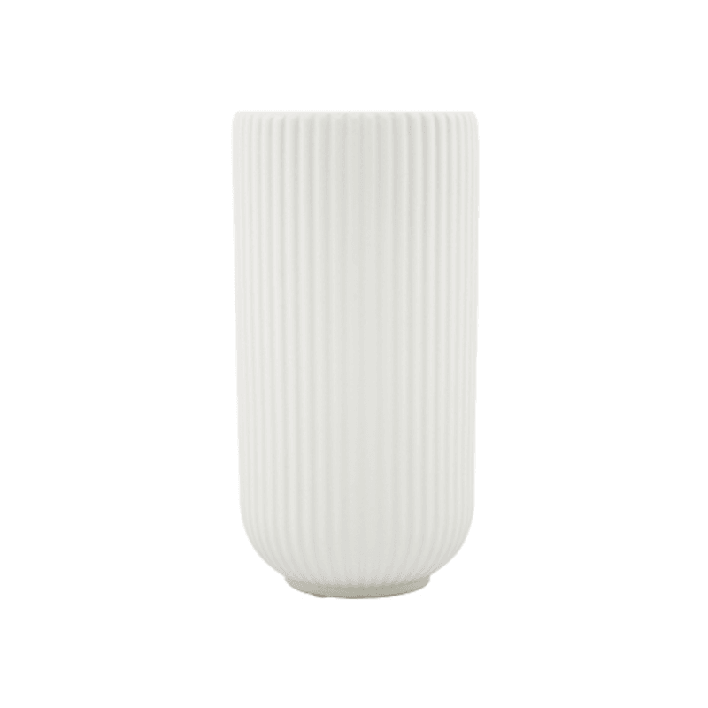 Anri Ribbed Ceramic Vase - Small - Humble & Grand Homestore