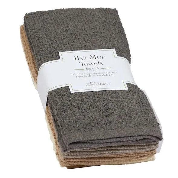 Bar Mop Towels 4pk - Neutral - Humble & Grand Homestore