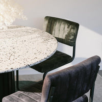Blake Dining Chair - Velvet Anthracite - Humble & Grand Homestore