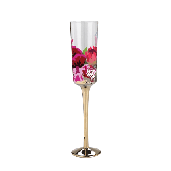 Botanic Blooms Champagne Flute - Humble & Grand Homestore