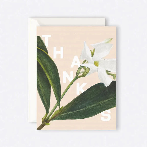 Card - Jasmine Thanks - Humble & Grand Homestore