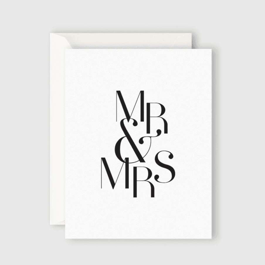 Card - Mr & Mrs - Humble & Grand Homestore