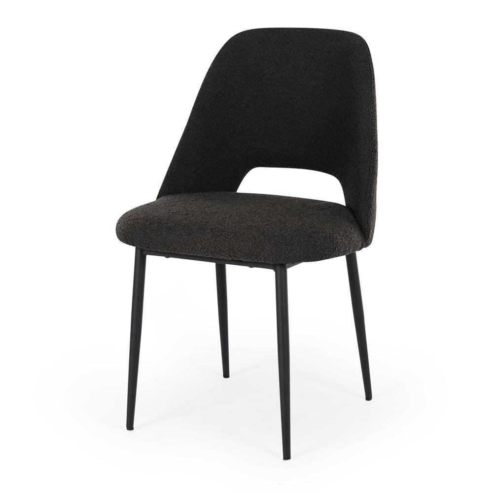 Cinderella Dining Chair - Boucle Anthracite - Humble & Grand Homestore