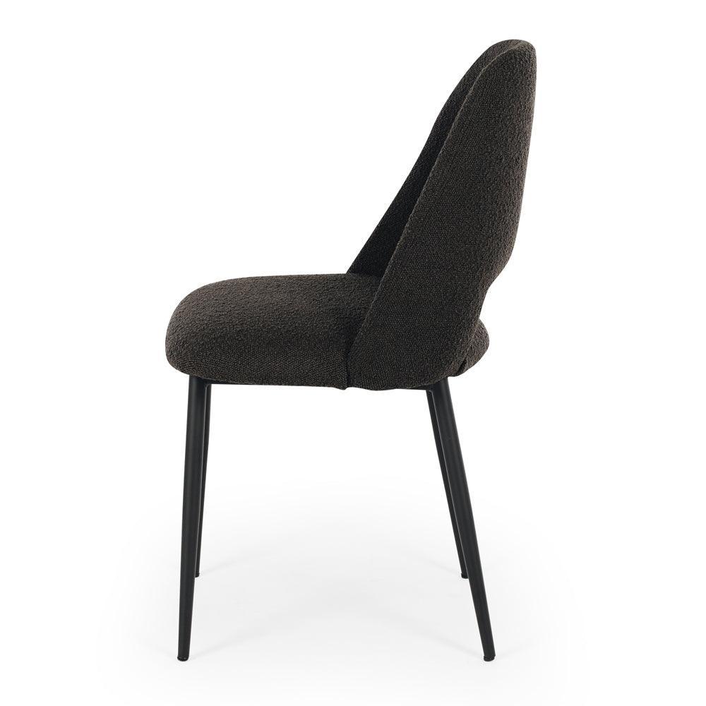 Cinderella Dining Chair - Boucle Anthracite - Humble & Grand Homestore