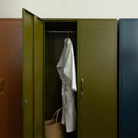 Clarence Contemporary Metal Locker - Biscotti - Humble & Grand Homestore