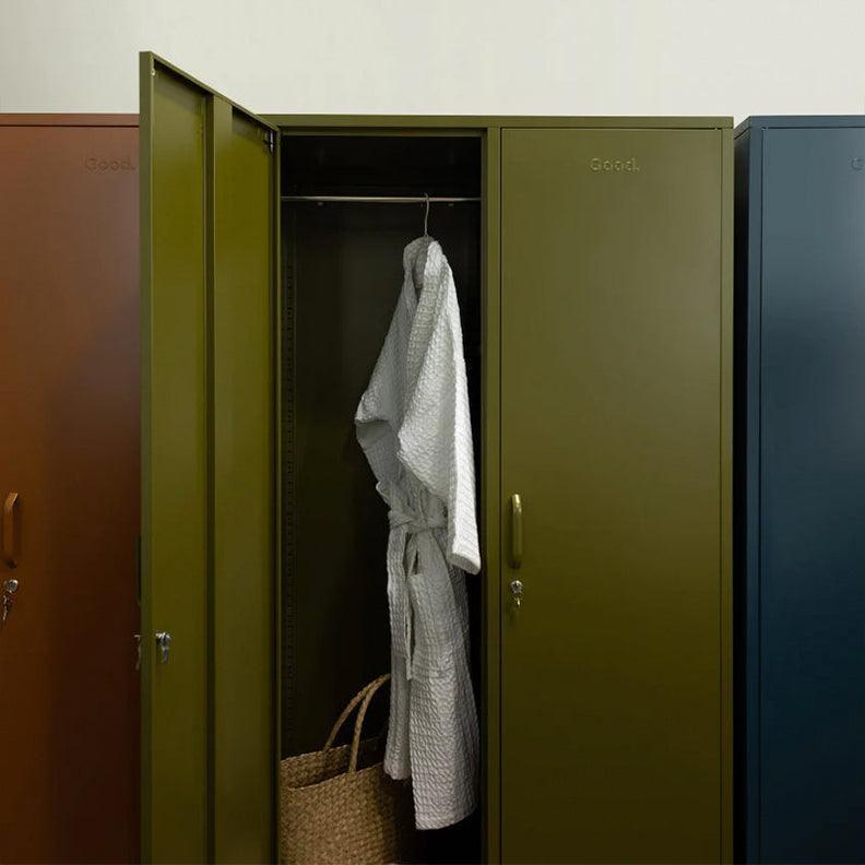 Clarence Contemporary Metal Locker - Olive - Humble & Grand Homestore