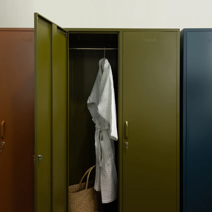 Clarence Contemporary Metal Locker - Duck Egg