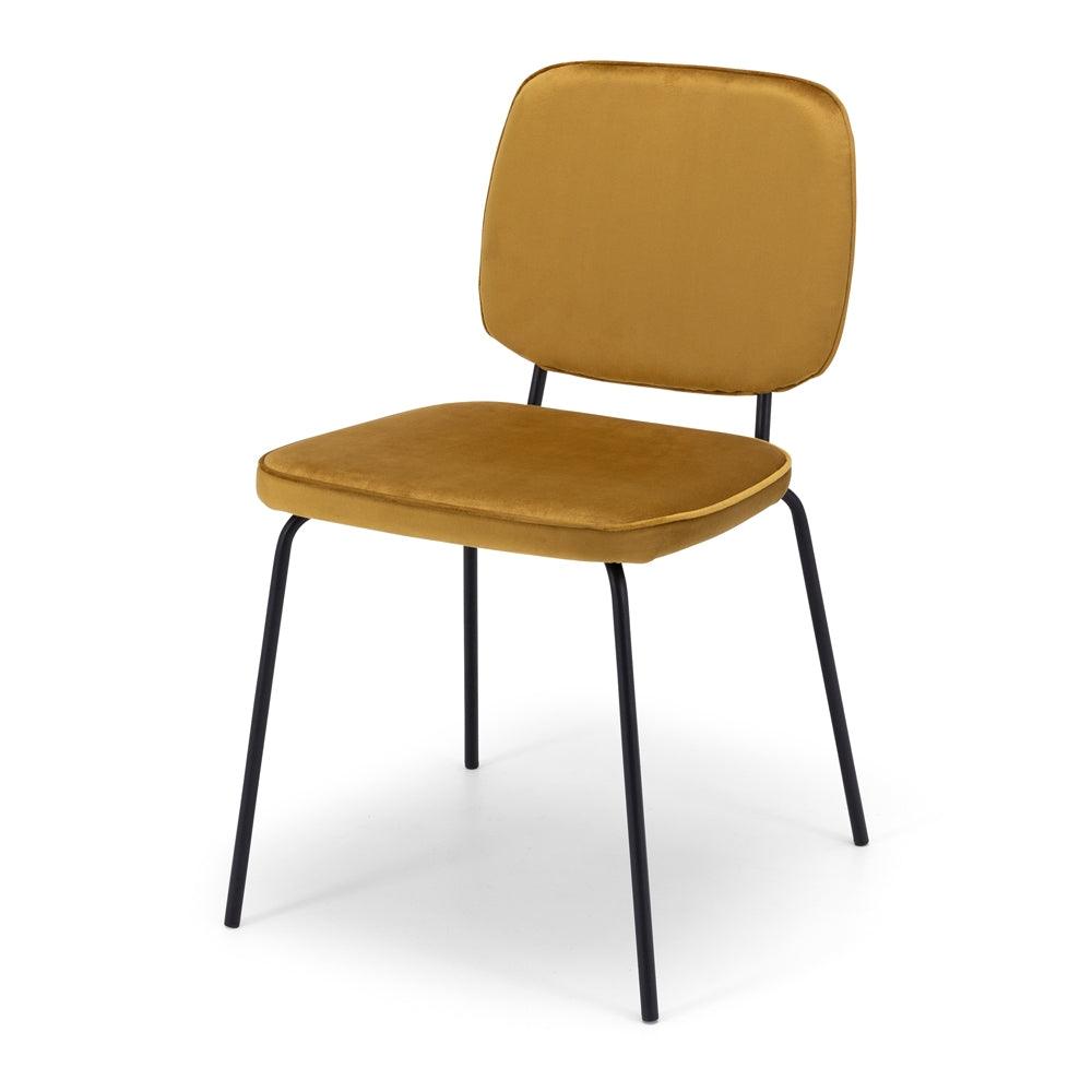 Clyde Dining Chair - Mustard - Humble & Grand Homestore