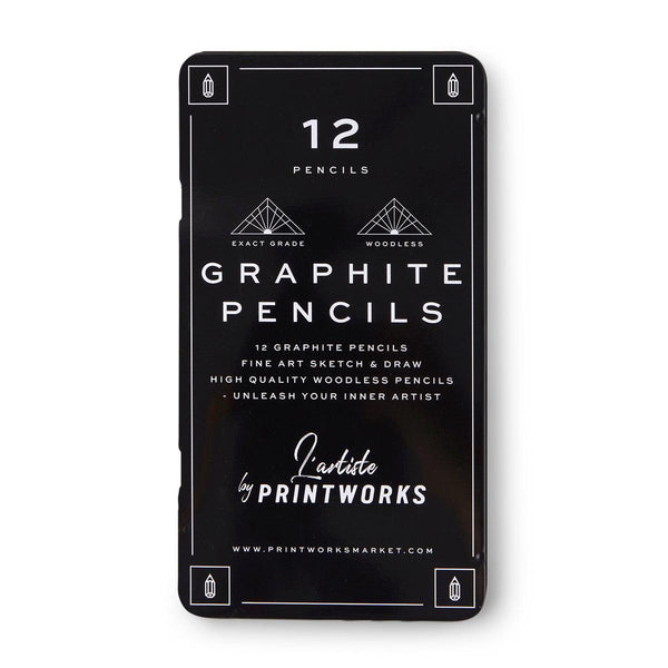 Colour Pencils (Set Of 12) - Graphite - Humble & Grand Homestore