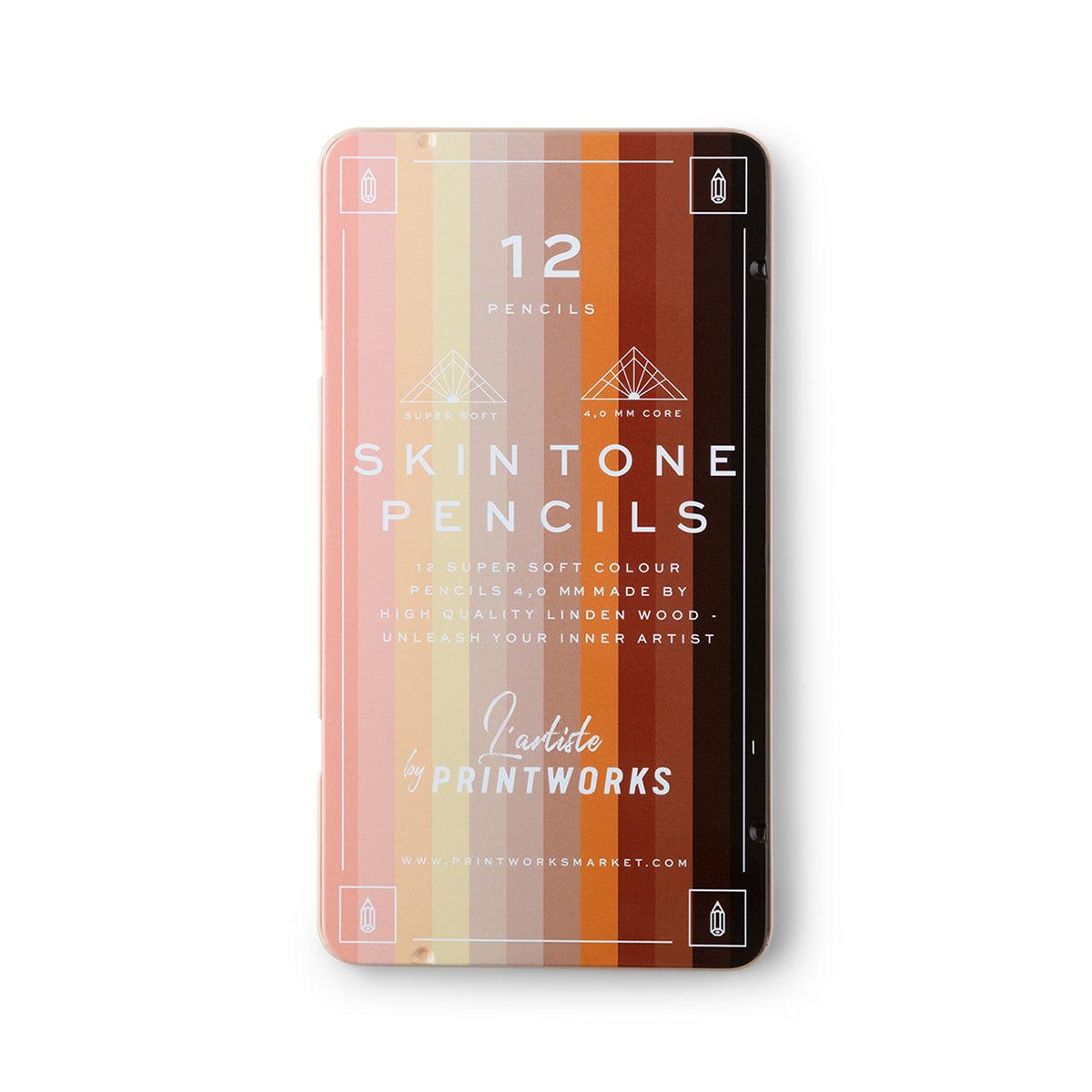 Colour Pencils (Set Of 12) - Skin Tone - Humble & Grand Homestore