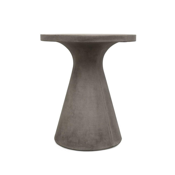 Corfu Concrete Pedestal Table - Grey - Humble & Grand Homestore