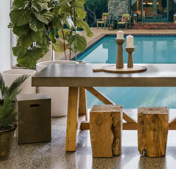Crusoe Root Side Table - Square - Humble & Grand Homestore
