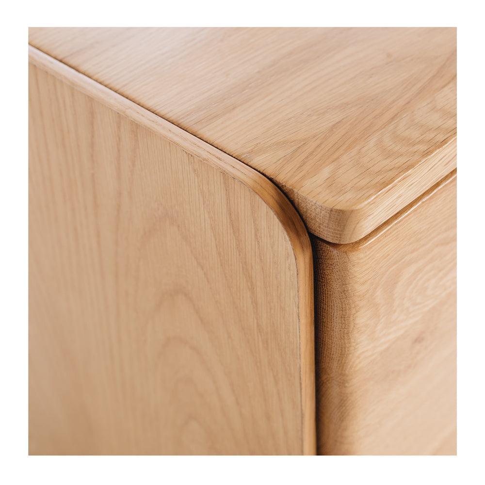 Cube Natural Oak Bedside - Oak Top - Humble & Grand Homestore