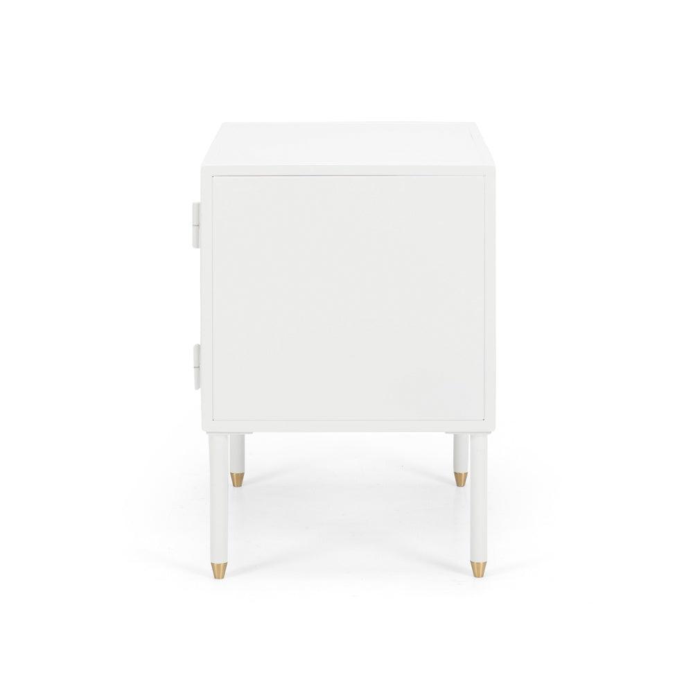 Dawn Bedside Left Opening - White - Humble & Grand Homestore