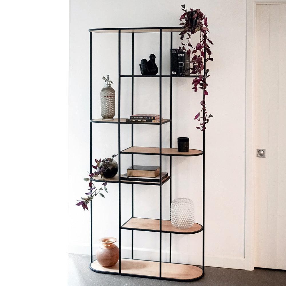 Deco Display/Bookcase - Natural Oak – Humble & Grand Homestore